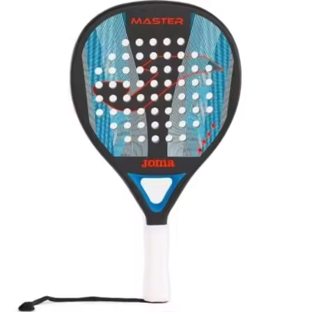 Pala de Pádel Joma Master/ Negra y Turquesa Flúor - 1
