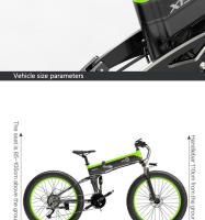 Bicicleta Eléctrica plegable Bezior x1500 de Grasa 26*4.0 48v12.8ah con freno hidráulico - details 23