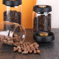 Juego De Botellas De Almacenamiento Ecológicas Para Café En Grano Vidrio Transparente Aire Extractor Sellado Impermeable Para El Hogar Capacidad >501ml - details 3