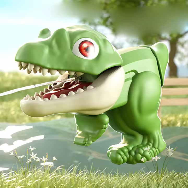 Pistola De Agua De Dinosaurio Para Niños Juego De Agua Para El Verano Juguetes De Playa Para El Baño Pistola De Agua Para Bebés Y Niños Pequeños - 1