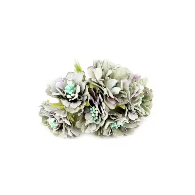 RAMILLETE DE 6 FLORES DE TELA Raíz FLORES - Accesorios de Moda Prácticos y Versátiles - 1
