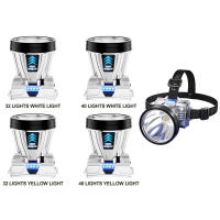 Linterna Frontal LED Recargable Super Brillante 1200mAh Alta Potencia Headlamp Para Pesca Y Camping Luz De Cara Con 3 Modos - details 13