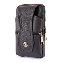 Bolsa De Cintura Para Hombre En Cuero PU Retro Multifuncional Estilo Casual Con Compartimento Para Móvil Y Cinturón - details 3