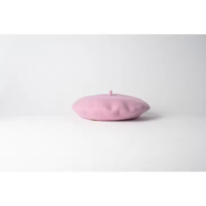 Boina 100% lana merina Elósegui Dame color rosa chicle - 1