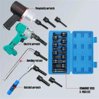 Kit De Brocas Hexagonales Para Aire 1/2 Pulgada Herramientas De Destornillador Y Destornillador De Ratchete Para Reparación De Herramientas De Impacto Y Manual - details 12