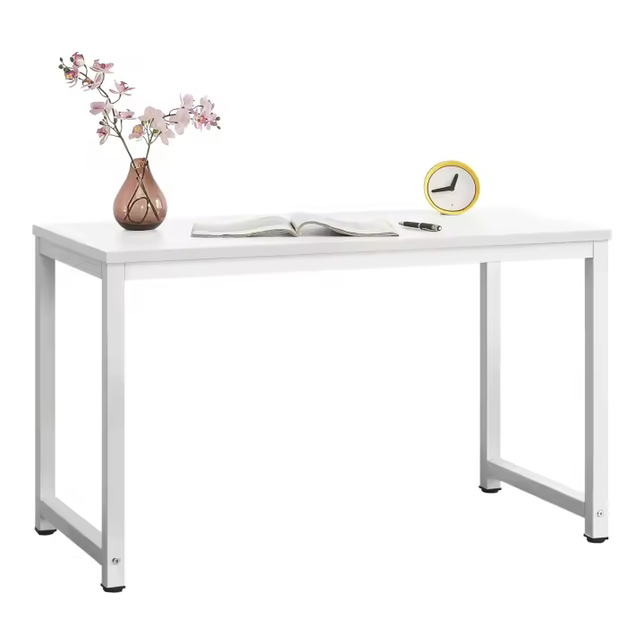 Mesa Escritorio de ordenador PC Herning - 75 x 120 x 60 cm - Acero/Aglomerado - Blanco [en.casa] - 1