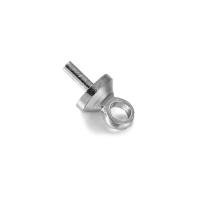 Pendiente De Latón Para Encantos Con Ojo De Tornillo Y Agujero Medio Colgante Para Perlas Conector De Joyería Accesorios Top Perforados - details 2