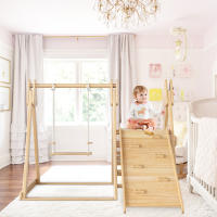 Toboganes y columnas infantiles, Juguetes de Madera para niños. Hecho de Madera maciza de Pino, Madera contrachapada. 3 En 1-3 en 1-Niños con estructuras para trepar, columpio, toboganes, combinaciones de interior. - details 6