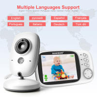 Monitor De Bebé Con Vídeo VB603 2.4G Wireless Pantalla LCD De 3.2 Pulgadas Audio Bidireccional Visión Nocturna Cámara De Seguridad Babysitter - details 8
