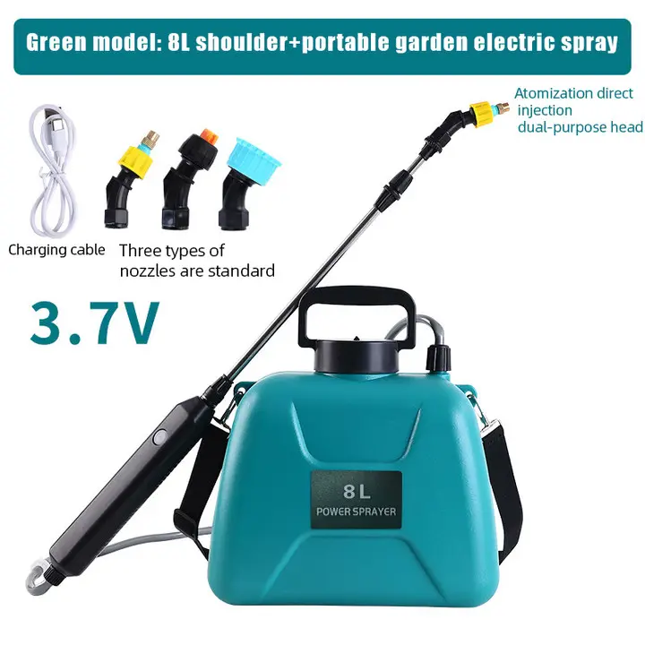 PULVERIZADOR eléctrico de 5L/8L para Jardín, atomización automática, recargable por USB, Botella rociadora, Regadera, Riego de Jardín - 1