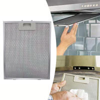 Filtro De Malla Metálica Para Extractor De Cocina Tamaño 350x285x9mm Color Plata Filtro De Aceite Para Aspiradora De Horno - details 31