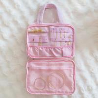 Flamingueo Neceser Colgante Neceser Mujer Terry Neceser Maquillaje Organizador Estuche Maquillaje Neceser Viaje Neceser Grande Makeup Bag - details 4