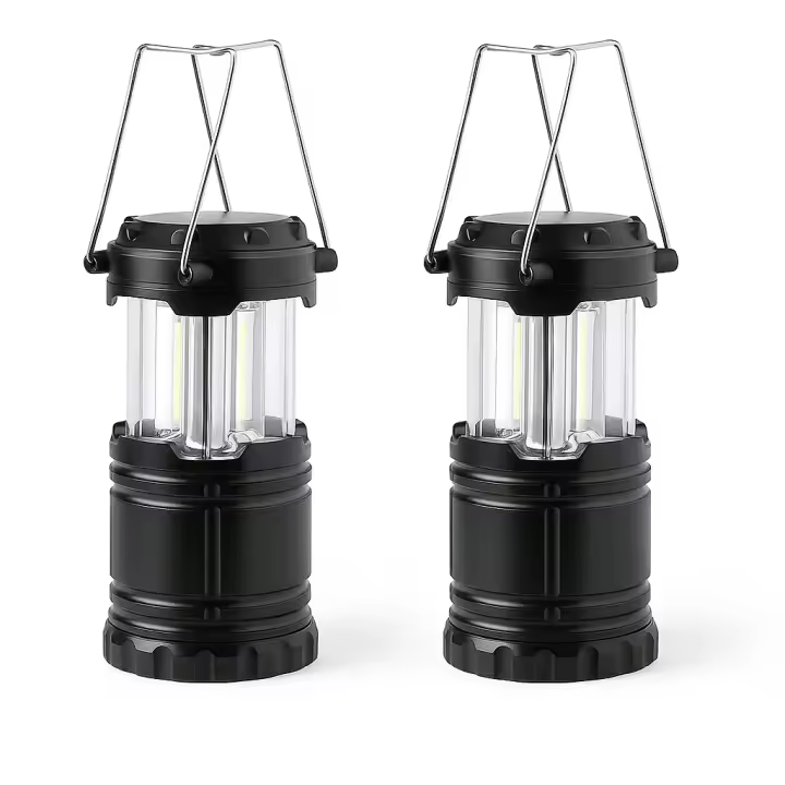Pack x2 Lampara Linterna Camping Led - 2 Piezas Plegables LED Luz Camping - L interna Emergencias - Lampara Portátil - Linterna Camping - Lampara Senderismo, Pesca - Perfectas para exteriores, caravanas, cortes de luz y actividades nocturnas - 1