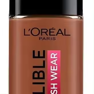 L'oréal Paris Infaillible 24h Fresh Wear Base de Maquillaje 375 Deep Amber Alta Cobertura Larga Duración Resistente Al Agua Transpirable 30 Ml - 1