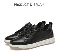 Zapatos De Cuero Para Hombre Con Alturas Aumentadas Suela De 6cm Casual Cómodos Elevador Comodidad Tamaño True Fit - details 27
