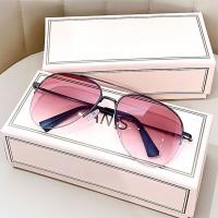 Gafas De Sol Pilotas Gradient Fashion Unisex Con Protección UV400 Gran Marco Tendencia Para Ciclismo Y Conducción - details 8