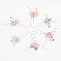 Peine De Boda Lujo Azul Con Flores Y Hojas Doradas Accesorios De Cabello Para Mujer Joyería Para El Cabello Clásica Para Fiesta Y Novia - details 7