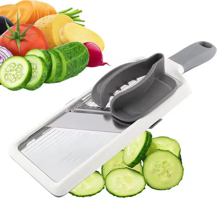 LMETJMA Slicercito Manual Multifuncional Con Cuchilla De Acero Inoxidable Ajustable Cortador De Verduras Y Queso JT237 - 1