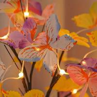 Luz De Árbol Con Mariposas LED Para Escritorio Iluminación Decorativa USB Para Bodas Cumpleaños Decoración De Hogar Y Oficina - details 0