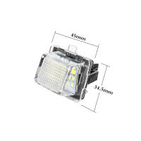 Lámparas LED Para Placa De Matrícula 2X Accesorios Externos Para Mercedes Benz W204 S204 W212 S212 C207 A207 W221 C E S Clase Luz 12V 5W T10 Interfaz - details 1