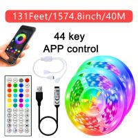 Tiras LED Flexibles 40M/131Ft Con Control Remoto APP Y USB 5V Luz RGB Para Fiestas Y Hogar Sync Con Música 44 Teclas Luces Diódicas - details 0