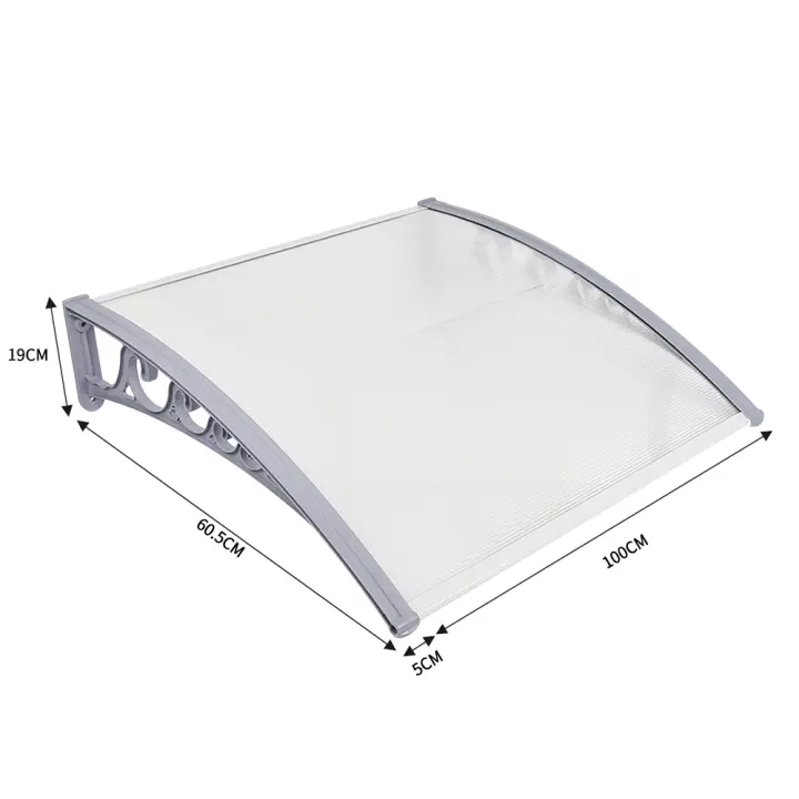 Marquesina transparente Marquesina para puerta de entrada Marquesina para puerta Marquesina arqueada - 1