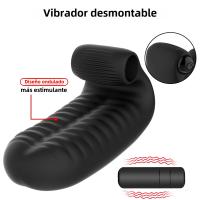 Vibrador Para Mujer Con 2 Dedos Estimulador De Clítoris Y Punto G Masajeador Vaginal Orgasmo Lezariano Masturbador Erótico De Silicona Médica - details 2