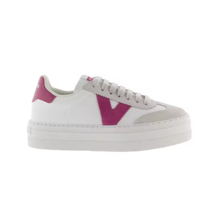 Victoria Barcelona Ciclista Zapatillas de efecto piel con plataforma y piezas de color y serraje 1092173 - 1