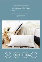 Almohada De Cuello Para Adultos Minimalista Y Elegante De Color Sólido Núcleo De Pluma Velours No Colapsante Para Descanso En El Hogar Cuidado Del Cuello - details 3