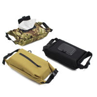 Caja De Algodón Mojado Para Exteriores Almacenamiento Colgante De Toallas De Papel Y Pañales Húmedos Para Camping Accesorios De Viaje Tamaño 13.46x7.02 Pulgadas Color Caqui/Mostrador/Black - details 2