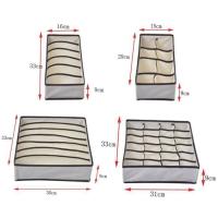 Juego de 4 cajas para guardar calcetines - Para ropa interior - details 2