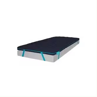 Cecotec 7378 Flow TopSerenity Topper de viscoelástica 100% de 5 cm de altura con cuatro correas elásticas antideslizantes y funda desenfundable con cremallera. - 1