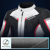 Chaqueta De Motocicleta Para Hombre Impermeable Con Pantalones De Motocross Equipamiento Protector De Moto Material Polyester Y Nylon - details 6
