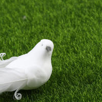 Pájaros Artificiales De Pluma De Espuma Blanca Doves Mini Decoración De Pájaros Para El Jardín Y Artesanía - details 20