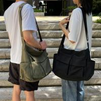 Bandolera de lona de gran capacidad informal de lona con varios bolsos - details 15