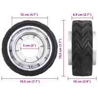 vidaXL Rueda para rueda de remolque jockey aluminio y goma Ø19,5x10 cm - details 6