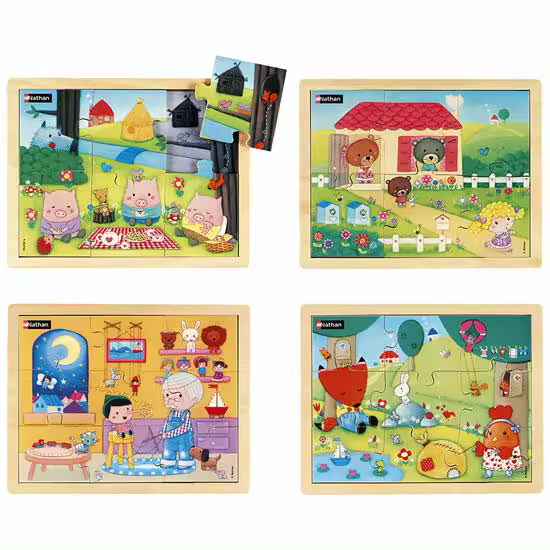 Los Cuentos 1. Pack 4 Puzzles 6 y 9 piezas - 1