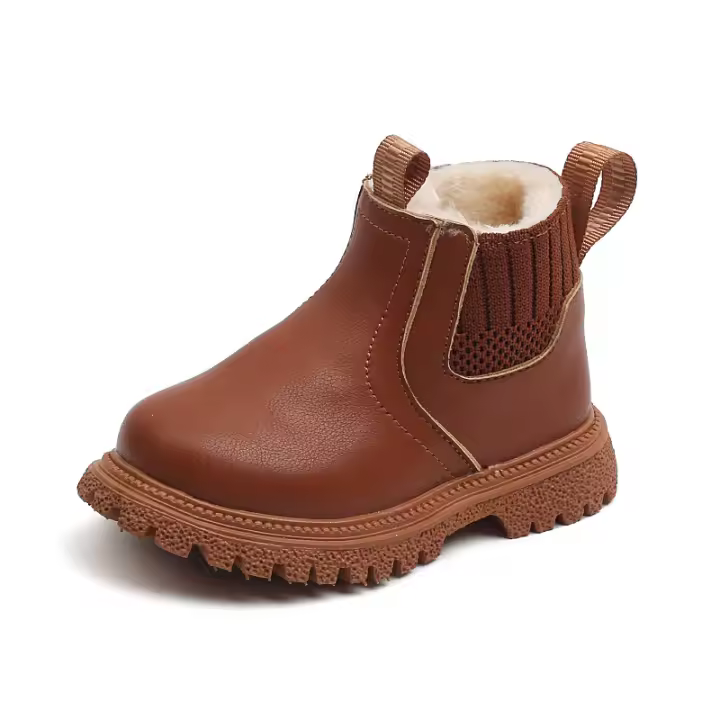 Botas De Invierno Para Niños Y Niñas Con Cierre De Cremallera Y Material Impermeable Acolchado Con Veludo Y Algodón Botines Cálidos Para Bebés Talla True Fit - 1