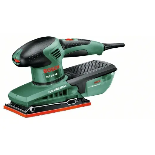 Bosch PSS 250 AE Lijadora orbital 24000 OPM Negro, Verde, Rojo 250 W - 1