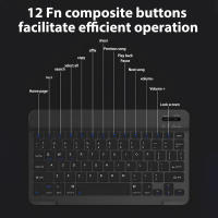Teclado Bluetooth Mini Para Tableta Y Teléfono CASEPOKE Compatible Con iPad Xiaomi Samsung Huawei Android IOS Windows - details 2