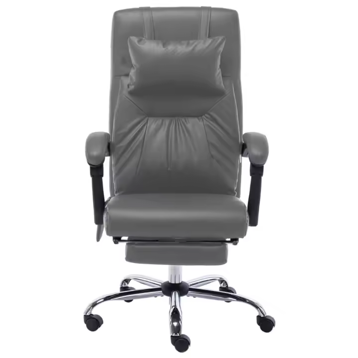 VidaXL Silla de oficina Ammia función masaje reclinable 112-121x60x64 cm - 1