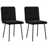 vidaXL Sillas de comedor 2 unidades terciopelo en color Amarillo/Rosa/Verde oscuro y más | cómodas modernas ergonómicas para comedor cocina salón hogar - details 4