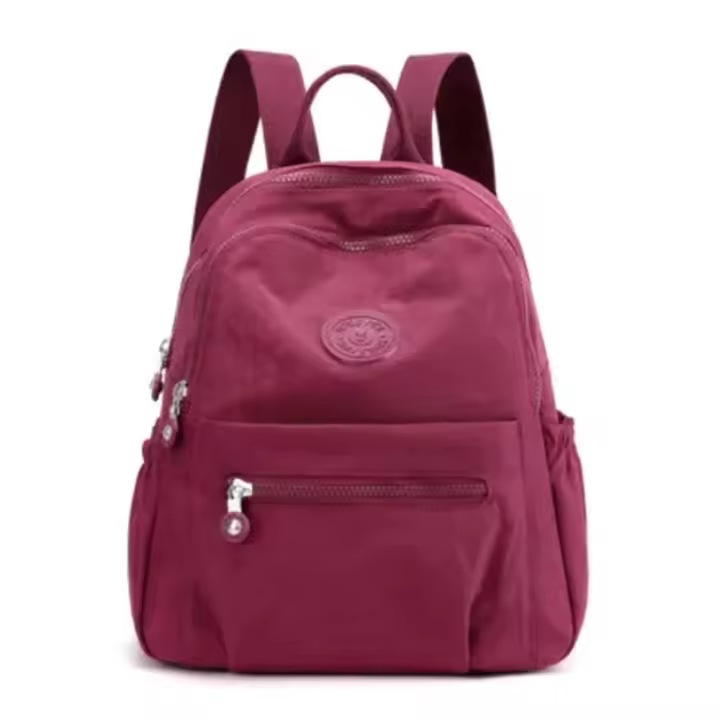 Mochila Pequeña Para Mujer ISKYBOB De Gran Capacidad Para Viaje Y Escuela Bolso De Hombro Versátil Rucksack Casual En Tamaños S M L Colores Negro Rojo Vino Azul Oscuro Azul Cielo - 1