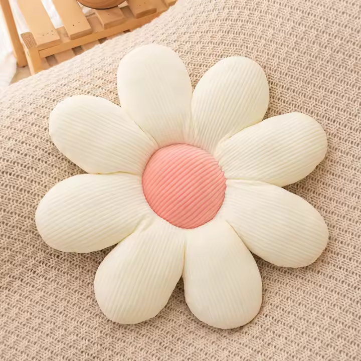 Cojín De Silla De Peluche Flor De 50cm Cojín De Sofa Suave Para Decoración De Hogar Y Dormitorio Regalo De Cumpleaños - 1
