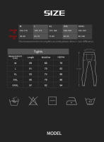 Pantalones De Compresión VANSYDICAL Para Hombre Con Cinturón Elástico Y Rayas Reflectantes Tights De Running Y Gimnasio - details 8