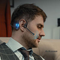 Auriculares Bluetooth Inalámbricos De Peso Ligero Para Camión Oficina Call Center Con Micrófono De Cancelación De Ruido Y Auriculares Abiertos - details 10
