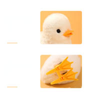 Pequeño Pato De Tela Amarilla Juguete De Resorte Lindo Saltarín Educativo Para Niños Juguetes De Animales Interactivos - details 6