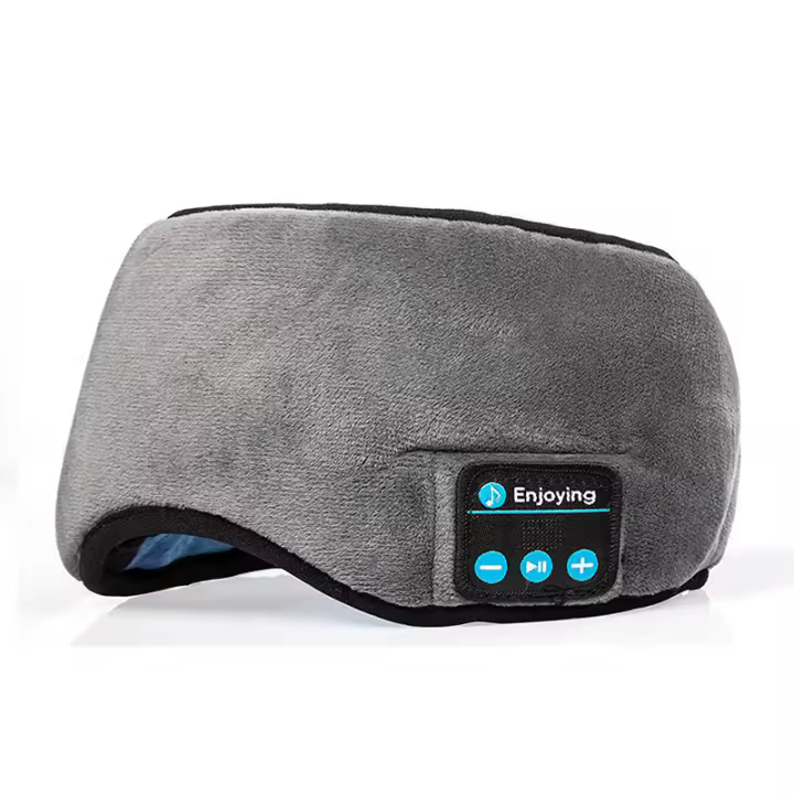 Auriculares Bluetooth De Viaje Inalámbricos Con Máscara Ocular 3D Comodidad Elástica Suave Cabezal over the Ear Para Dormir - 1