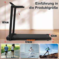 Cinta De Correr Plegable Allinlife, 1-12 Km/H, Control De Distancia, Multimodo, Pantalla Led, 1-12 Programas, Motor Potente Y Silencioso De 2,5 Hp, Rango De Velocidad De 1-12 Kmh, Adecuada Para Uso Doméstico O De Oficina, Envío En 48 Horas. - details 1