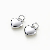 4pcs Colgante De Corazón De Amor Sólido En Oro 14K 18K Con Anillo De Salto Para Suministros De Joyería DIY Accesorios De Joyería - details 1